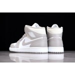 Air Jordan 1 Mid Linen College Grey