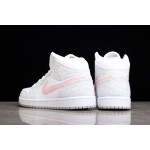 Air Jordan 1 Mid SE "Light Iron Ore" Grijs en Wit Roze