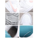 Air Jordan 1 Mid SE "Light Iron Ore" Grijs en Wit Roze