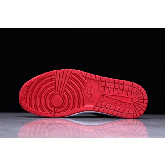 Air Jordan 1 Low Top Rood en Zwart Toe