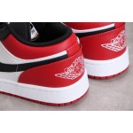 Air Jordan 1 Low Top Rood en Zwart Toe