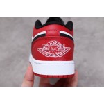 Air Jordan 1 Low Top Rood en Zwart Toe
