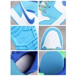 Air Jordan 1 Mid Blauw Groen