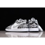 Air Jordan 1 Cashew Flower Graffiti