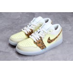 Air Jordan 1 Low low top beige luipaard print