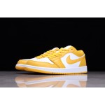 Air Jordan 1 Laag Wit Geel Mosterd Geel t