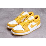 Air Jordan 1 Laag Wit Geel Mosterd Geel t