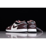 Air Jordan 1 low low top maroon roze