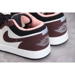 Air Jordan 1 low low top maroon roze