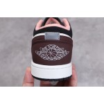 Air Jordan 1 low low top maroon roze