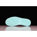 Air Jordan 1 Black Green Tiffany Gradient Pink Hook