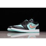 Air Jordan 1 Black Green Tiffany Gradient Pink Hook