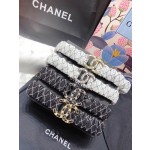 𝗖𝗛𝗔𝗡𝗘𝗟 classic lambskin elasticated waistband