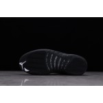 AJ12 Air Jordan 12 black and white gold buckle