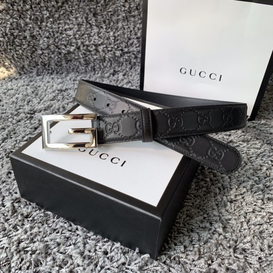 GUCCI imported calfskin embossed
