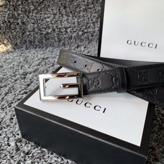 GUCCI imported calfskin embossed