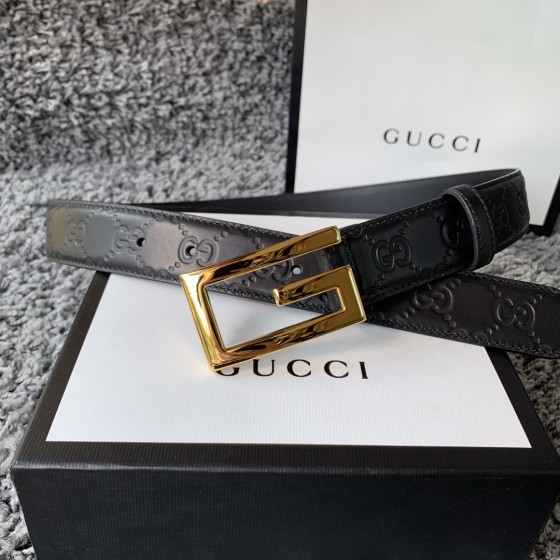 GUCCI imported calfskin with rectangular G
