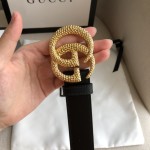 GUCCI Imported Top Layer Bottom Double G Wheat Ear Buckle