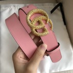 GUCCI Imported Top Layer Bottom Double G Wheat Ear Buckle