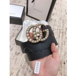 GUCCI pearl buckle imported from Italy original calfskin