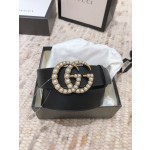 GUCCI pearl buckle imported from Italy original calfskin