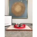 GUCCI red 🐝 buckle original imported cowhide handmade wax thread