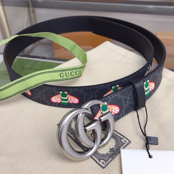 GUCCI Double G Buckle Narrow Belt