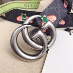 GUCCI Double G Buckle Narrow Belt
