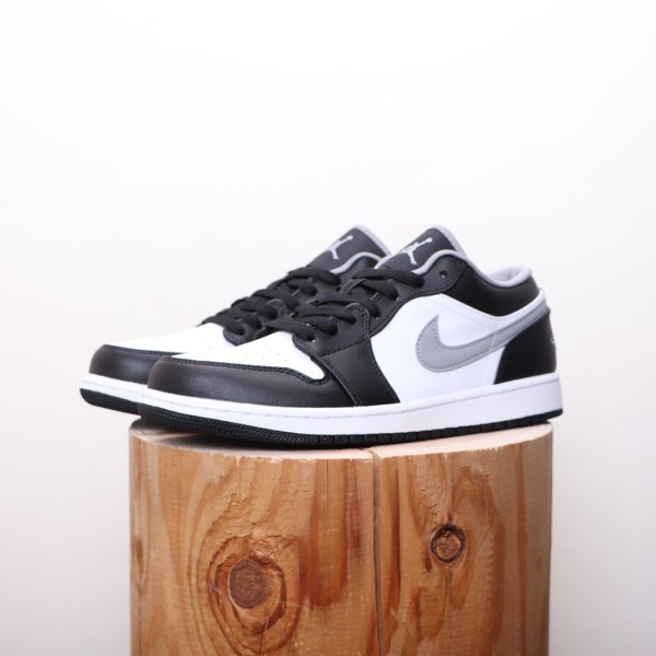 Air Jordan 1 Low Low Top White Black Grey Shadow