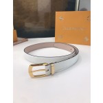 LOUIS VUITTO belt is double-sided with Italian original custom imported cowhide embossing