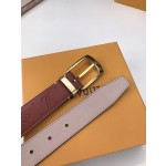 LOUIS VUITTO belt is double-sided with Italian original custom imported cowhide embossing