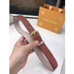 LOUIS VUITTO belt is double-sided with Italian original custom imported cowhide embossing