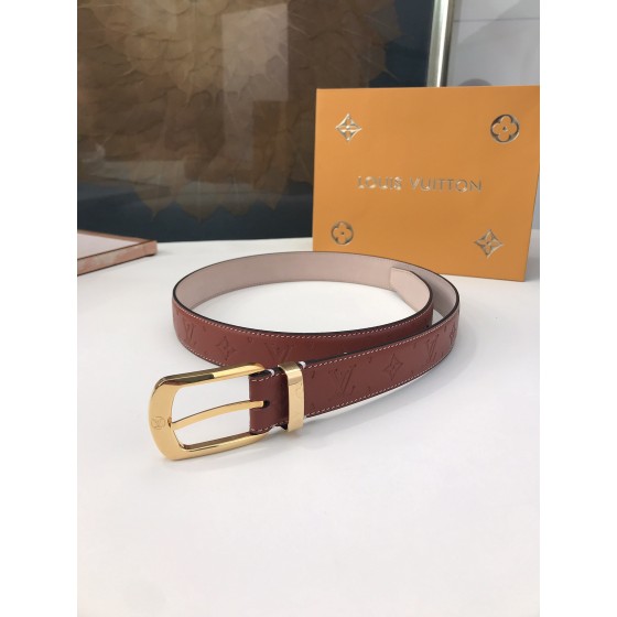 LOUIS VUITTO belt is double-sided with Italian original custom imported cowhide embossing