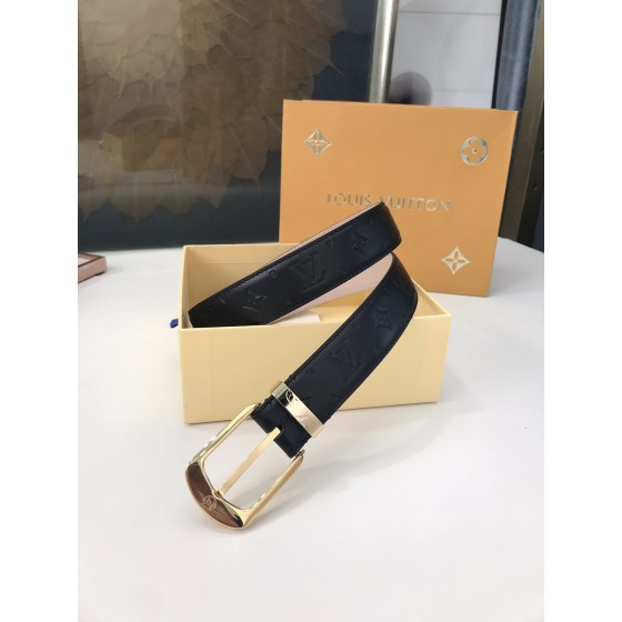 LOUIS VUITTO belt is double-sided with Italian original custom imported cowhide embossing