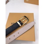 LOUIS VUITTO belt is double-sided with Italian original custom imported cowhide embossing