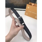 LOUIS VUITTO belt is double-sided with Italian original custom imported cowhide embossing