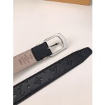 LOUIS VUITTO belt is double-sided with Italian original custom imported cowhide embossing