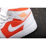 Air Jordan 1 Mid White Orange Summer Orange