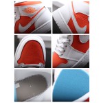 Air Jordan 1 Mid White Orange Summer Orange