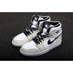 Air Jordan 1 Grey and White High Top