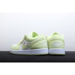 Air Jordan 1 Low white and green patchwork