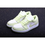 Air Jordan 1 Low white and green patchwork