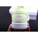 Air Jordan 1 Low white and green patchwork
