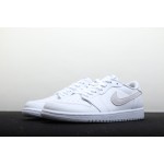 Air Jordan 1 Low Low Top White Grey