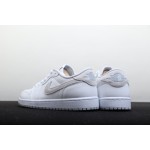 Air Jordan 1 Low Low Top White Grey