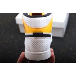 Air Jordan 1 Mid University White Gold Yellow