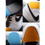 Air Jordan 1 Mid University White Gold Yellow