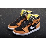 Air Jordan 1 High Zoom AJ1 Joe 1 Black Wheat