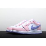 Air Jordan 1 Low Pink White Décolletage Lavendel