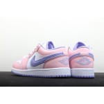 Air Jordan 1 Low Pink White Décolletage Lavendel
